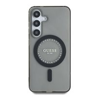Guess MagSafe IML Strass Hülle Samsung Galaxy S25 - Schwarz
