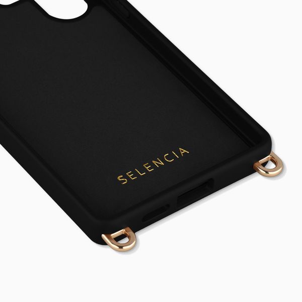 Selencia Rivièra Backcover mit MagSafe mit abnehmbaren Haken Samsung Galaxy S26 Ultra - Velvet Black