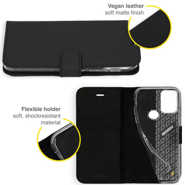 Accezz Wallet TPU Klapphülle Motorola Moto G30 / G20 / G10 (Power) - Schwarz