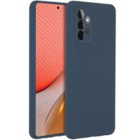 Accezz Liquid Silikoncase Samsung Galaxy A72 - Dunkelblau