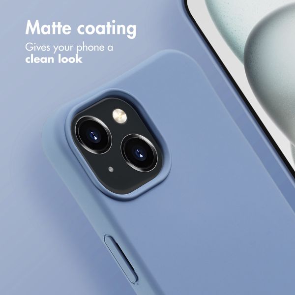 imoshion Color Backcover mit abnehmbarem Handykette und MagSafe Apple iPhone 15 - Ash Blue