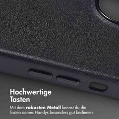 Accezz MagSafe Leather Backcover Apple iPhone 14 - Onyx Black