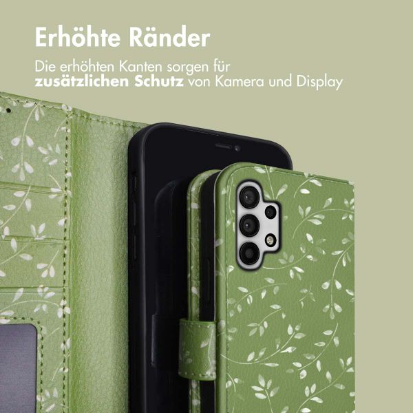 imoshion Design Klapphülle Samsung Galaxy A32 (5G) - Green Flowers