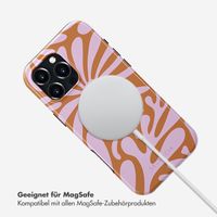 Selencia Vivid Tough Back Cover MagSafe für das Apple iPhone 16 Pro Max - Modern Bloom Pink