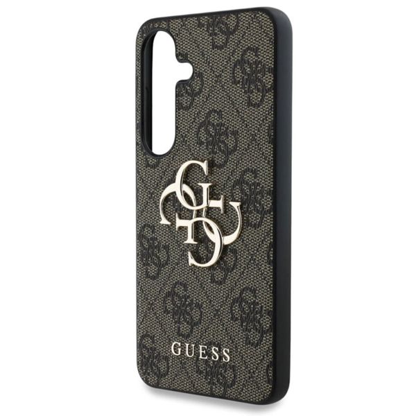 Guess 4G Metal Logo Back Cover Samsung Galaxy S25 Plus - Braun