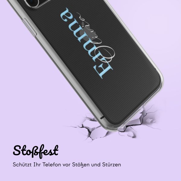 Personalisierte Hülle mit Namen iPhone SE (2022 / 2020) / 8 / 7 - Transparent