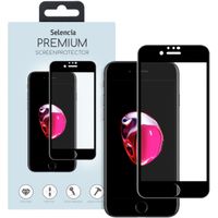 Selencia Premium Screen Protector aus gehärtetem Glas für das Apple iPhone SE (2022 / 2020) - Schwarz