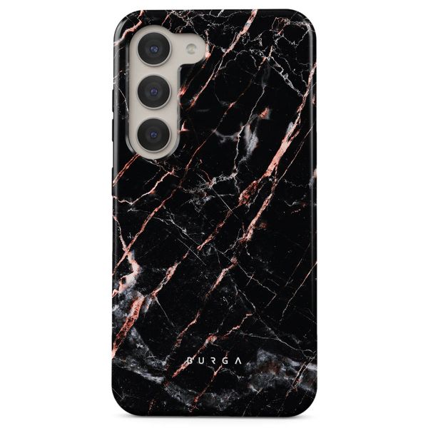 Burga Tough Back Cover für das Samsung Galaxy S23 - Rose Gold Marble