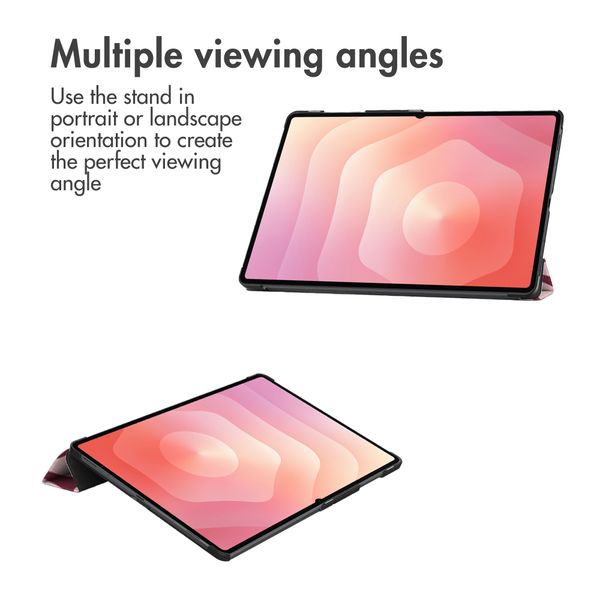 imoshion Design Trifold Klaphülle Samsung Galaxy Tab S11 Ultra - Bloom Love Blush