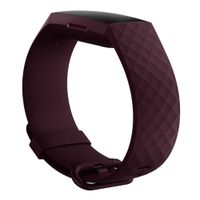 Fitbit Classic Silikonarmband für  Fitbit Charge 3 / 4 - Größe L - Rosewood
