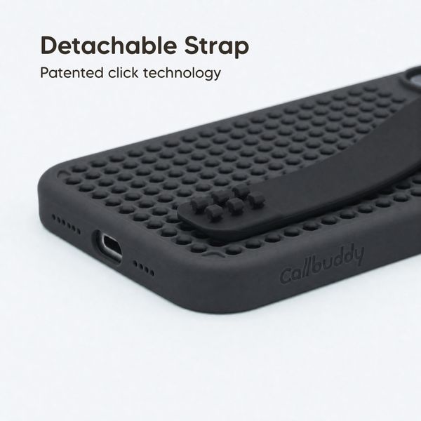 Callbuddy Hülle mit Strap Apple iPhone 16 Pro Max - Epic Black