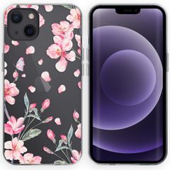 imoshion Design Hülle für das iPhone 13 - Blume - Rosa