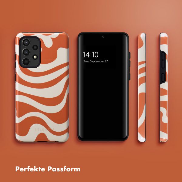 Selencia Vivid Tough Back Cover für das Samsung Galaxy A52(s) (5G/4G) - Dream Swirl Orange