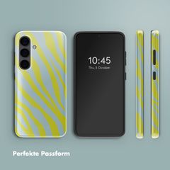 Selencia Vivid Back Cover Samsung Galaxy S24 - Zebra Winter Sky Titanium Yellow