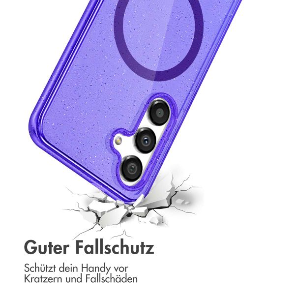 imoshion Sparkle Back Cover mit MagSafe Samsung Galaxy S24 - Glitzer Violett