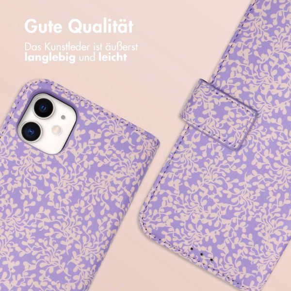 imoshion ﻿Design Klapphülle für das iPhone 11 - Purple White Flowers