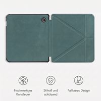 imoshion Klappbare Klapphülle Kobo Libra Colour - Dunkelgrün