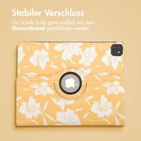 imoshion 360° drehbare Design Klapphülle für das iPad Air 13 inch (2024) M2 - Yellow Flowers