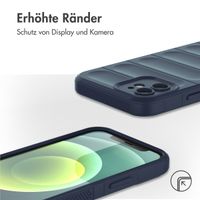 imoshion EasyGrip Back Cover für das iPhone 12 - Dunkelblau