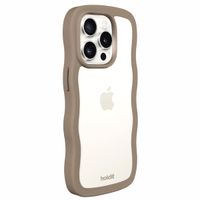 Holdit Wavy Case Apple iPhone 14 Pro Max - Mocha Brown / Transparent