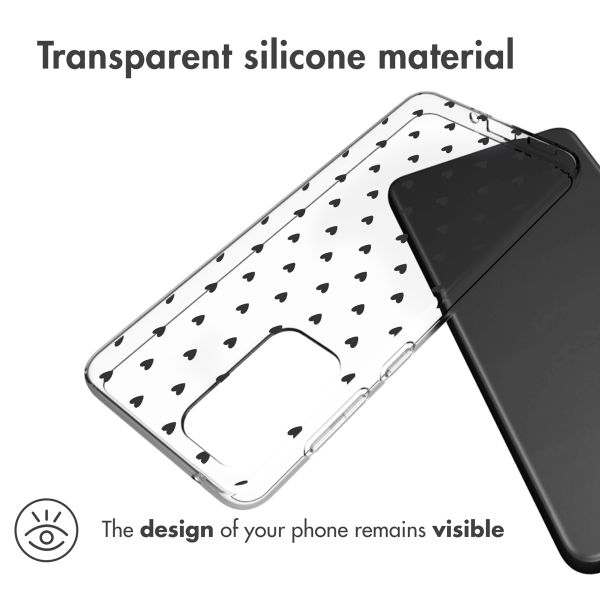 imoshion   Design Hülle für das Samsung Galaxy A33 - Hearts All Over Black 