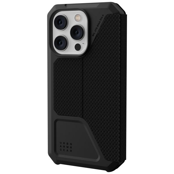 UAG Metropolis LT Klapphülle für das iPhone 14 Pro - Kevlar Black