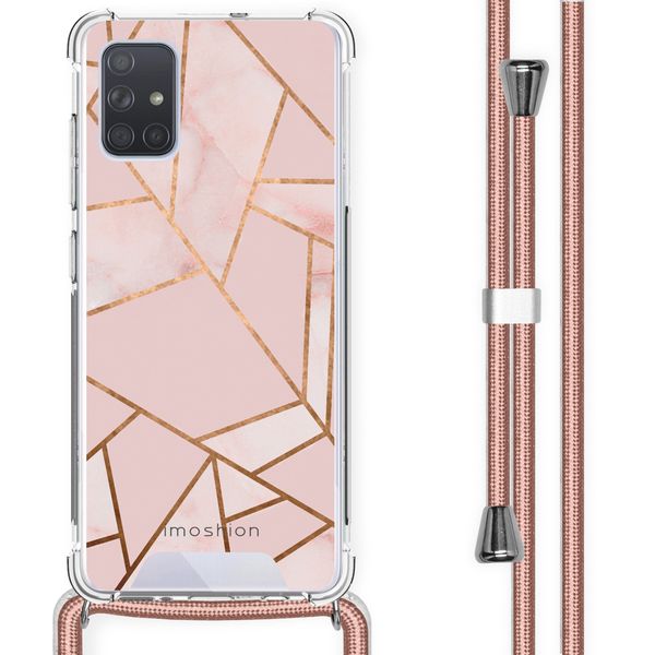 imoshion Design Hülle mit Band für das Samsung Galaxy A71 - Pink Graphic