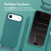 imoshion Color Backcover mit abnehmbarem Handykette und MagSafe Apple iPhone Air - Dunkelgrün
