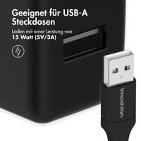 imoshion Magnetisches geflochtenes Kabel – USB-C auf USB-A – 1 Meter – Schwarz