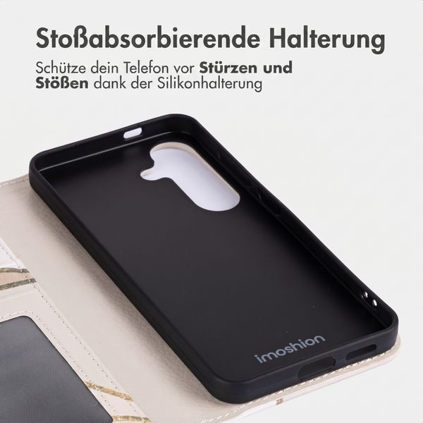imoshion Design Klapphülle Samsung Galaxy S25 - Beige Graphic