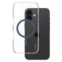 CARE by PanzerGlass Urban Combat Case MagSafe für das Apple iPhone 16 - Transparent / Blau