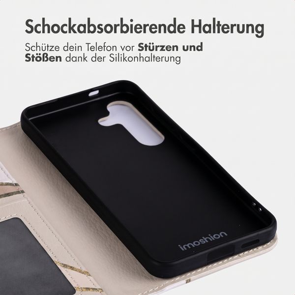imoshion Design Klapphülle Samsung Galaxy S24 - Beige Graphic