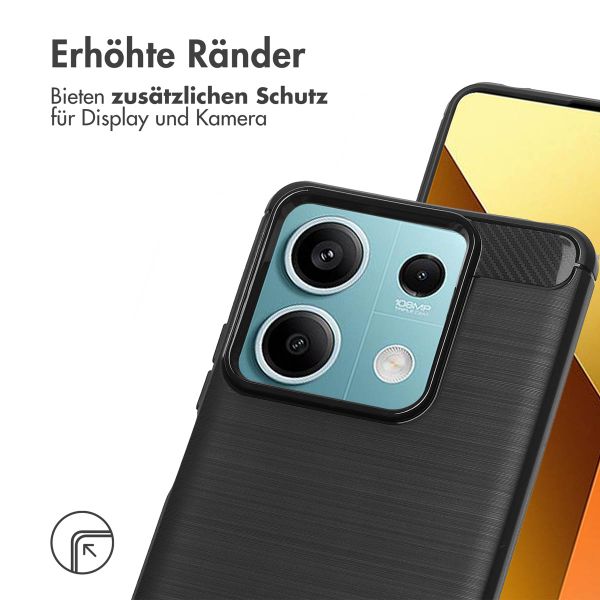 imoshion Brushed Back Cover für das Xiaomi Redmi Note 13 (5G) - Schwarz