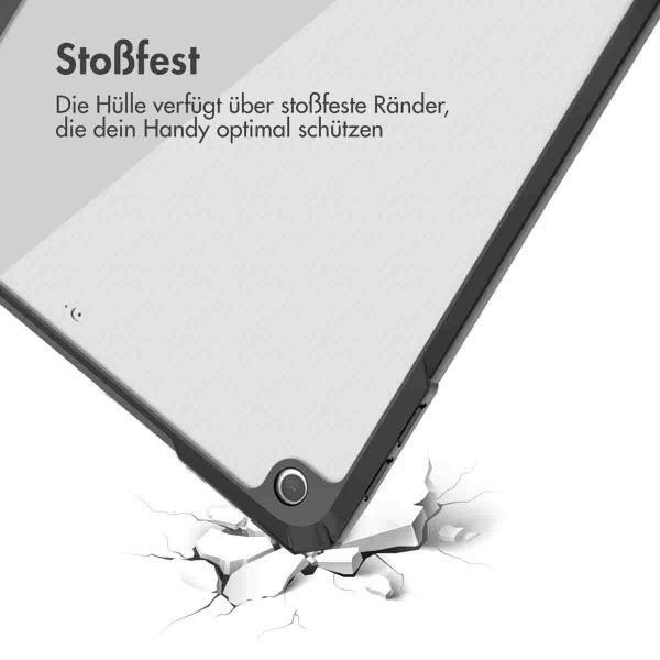 imoshion Trifold Hardcase Klapphülle für das iPad 9 (2021) 10.2 Zoll / iPad 8 (2020) 10.2 Zoll / iPad 7 (2019) 10.2 Zoll - Schwarz