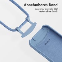 imoshion Color Backcover mit abtrennbarem Band MagSafe für das Apple iPhone 16 Pro - Ash Blue