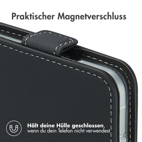 Accezz Flip Case Samsung Galaxy S25 Edge - Schwarz