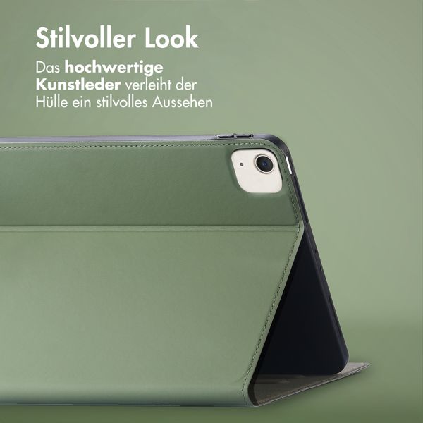 Accezz Classic Klapphülle Apple iPad Air 13 Zoll (2026) M4 / (2025) M3 / (2024) M2 - Grün