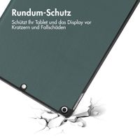 imoshion Trifold Klapphülle Apple iPad 9 (2021) 10.2 Zoll / iPad 8 (2020) 10.2 Zoll / iPad 7 (2019) 10.2 Zoll - Dunkelgrün
