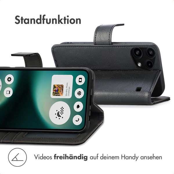 imoshion Luxuriöse Klapphülle Nothing Phone (3a) Lite - Schwarz