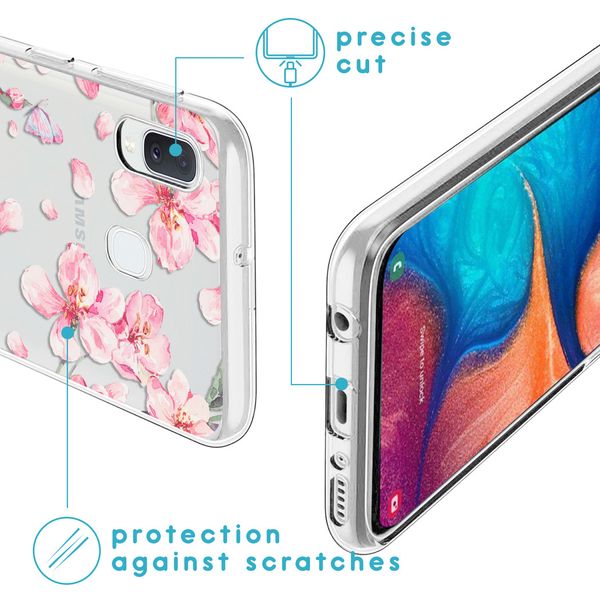 imoshion Design Hülle Samsung Galaxy A20e - Blume - Rosa