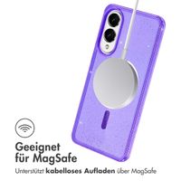 imoshion Sparkle Back Cover mit MagSafe Samsung Galaxy S25 Edge - Violett