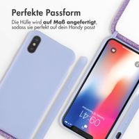 imoshion SilikonHülle mit Band Apple iPhone X / Xs - Violett