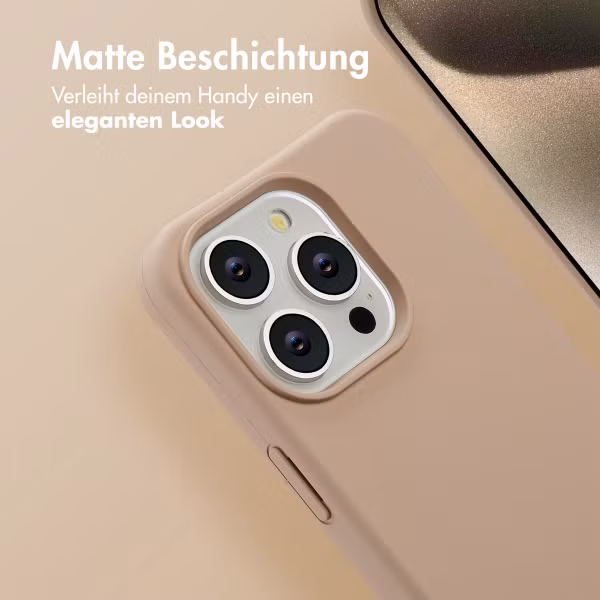 imoshion Color Backcover mit abnehmbarem Handykette und MagSafe Apple iPhone 15 Pro - Nude