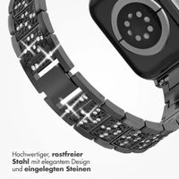 Selencia Sparkle Armband für das  Apple Watch Series 1 t/m 9 / SE (38/40/41 mm) | Series 10 / 11 (42 mm) - Schwarz