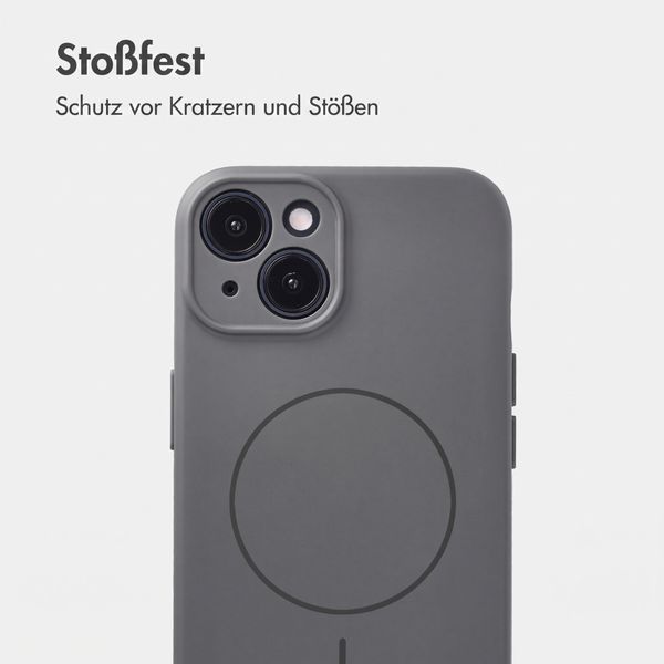 Accezz Grip Backcover mit MagSafe Apple iPhone 14 - Grau