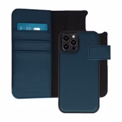 imoshion Herausnehmbare 2-in-1 Luxus-Bookcase Apple iPhone 12 (Pro) - Blau