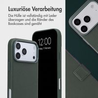 Accezz 2-in-1 Klapphülle aus Leder mit MagSafe Apple iPhone 18 Pro Max / 17 Pro Max - Cedar Green