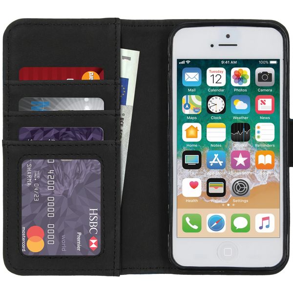 imoshion Luxuriöse Klapphülle iPhone SE / 5 / 5s - Dunkelblau