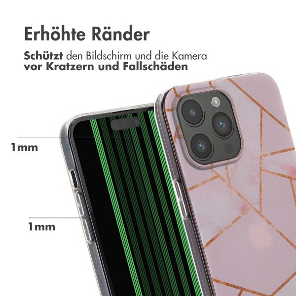 imoshion Design Hülle für das iPhone 15 Pro Max - Pink Graphic