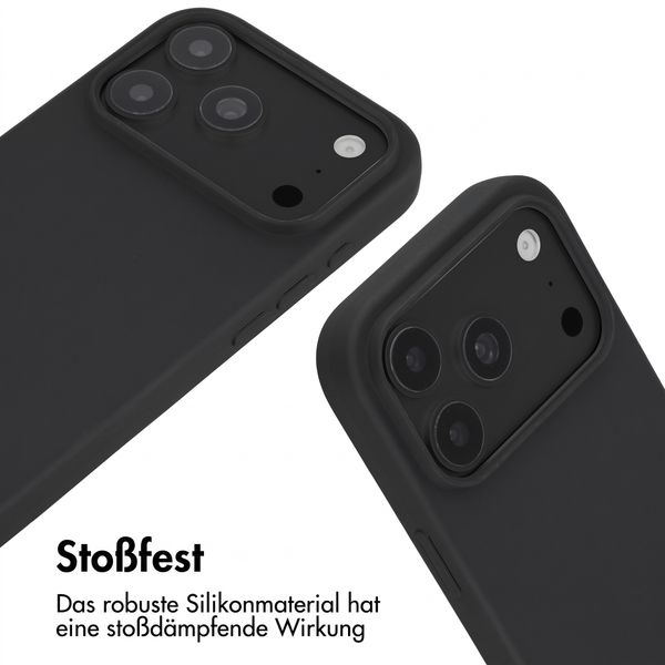 imoshion SilikonHülle mit Band Apple iPhone 18 Pro / 17 Pro - Schwarz